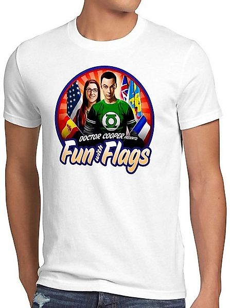 style3 T-Shirt Fun wih Flags flagge fahne banner the big bang theory sheldo günstig online kaufen