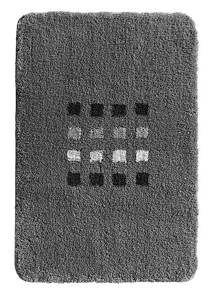 Badematte QUADRI, Anthrazit, 90 x 60 günstig online kaufen