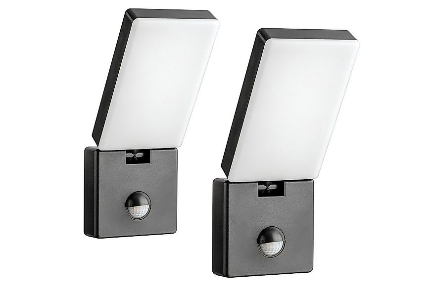 SEBSON Außen-Wandleuchte 2x LED Außenleuchte Bewegungsmelder 9m/140° IP65 1 günstig online kaufen