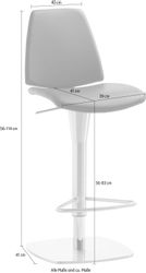 Mayer Sitzmöbel Barhocker "Bar- und Tresenhocker myMONTANA LINE" Gestell Ch günstig online kaufen