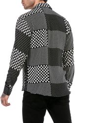 RedBridge Langarmhemd mit modernem Patchwork-Design für günstig online kaufen