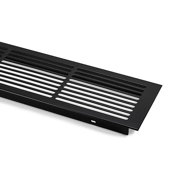 SOTECH Lüftungsgitter Schlitzlochung Aluminium 500 x 86 mm Schwarz günstig online kaufen