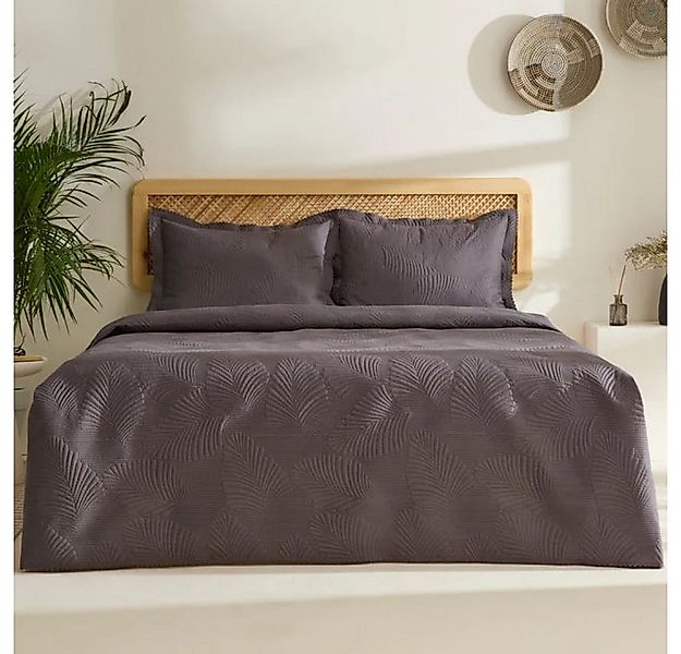 Karaca Tagesdecke Karaca Leaf Bedspread Set 230x240 cm + 2 Kissenbezüge - A günstig online kaufen
