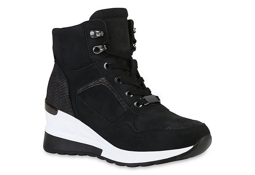 VAN HILL 837890 Wedgesneaker Damen Leicht Gefütterte Sneaker Wedges Bequeme günstig online kaufen
