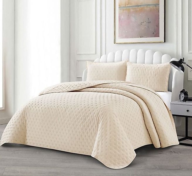 alesvelt Tagesdecke Set Deren Überwurf Decke 3-Teilig 240x250 c, atmungsakt günstig online kaufen