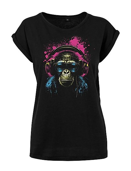 Youth Designz Print-Shirt "Affe Headset" Damen T-Shirt als Statement oder G günstig online kaufen
