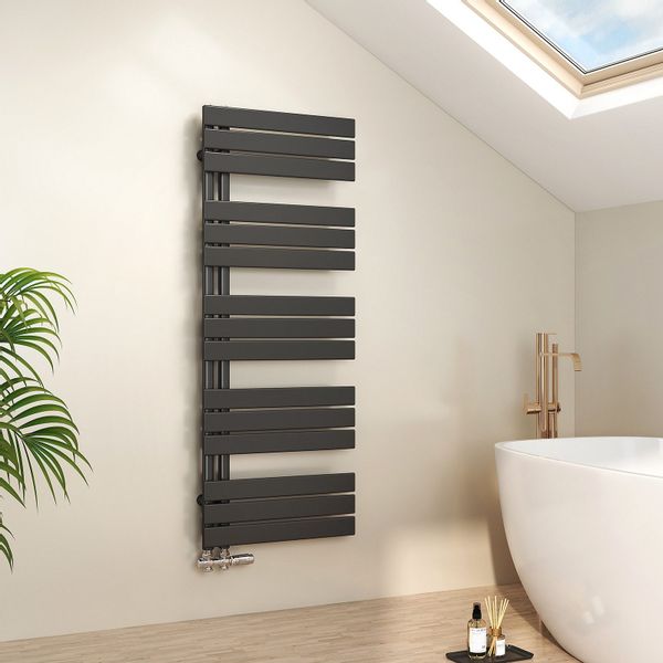 Emke Badheizkörper 160x60cm 958W Schwarz Handtuchwärmer für Badezimmer Hand günstig online kaufen