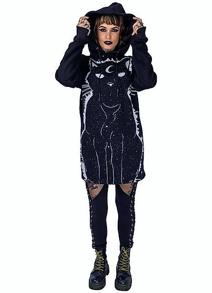 Heartless Hoodie Kapuzenpullover Moon Kitty Hood Gothic Katze Okkult Cat We günstig online kaufen