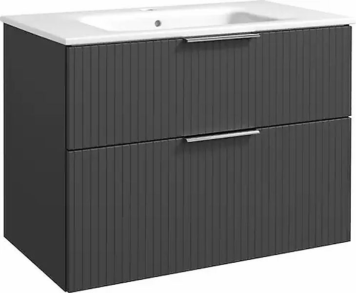 welltime Waschtisch »G-Line«, mit Keramik Waschbecken, Schubladen mit Softc günstig online kaufen