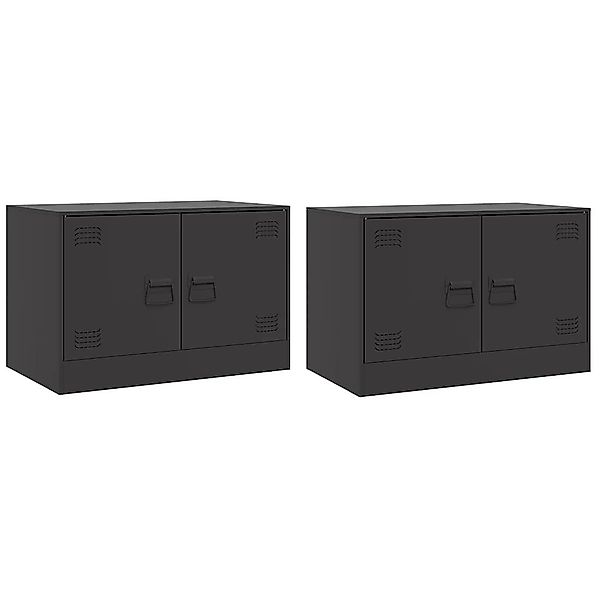 vidaXL TV-Schrank TV-Schränke 2 Stk. Schwarz günstig online kaufen
