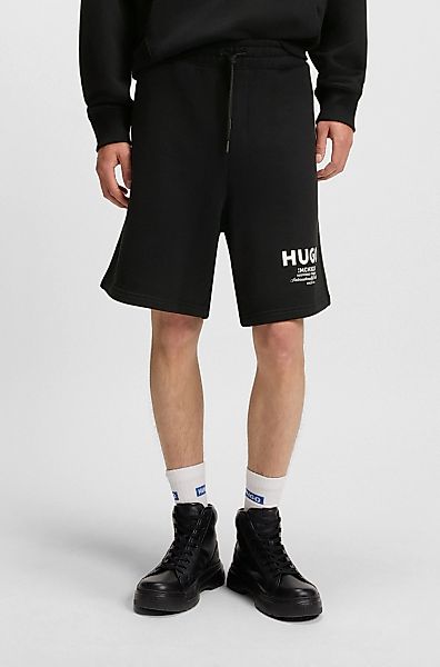 HUGO Blue Sweatshorts "Nomario", mit großem Druck günstig online kaufen