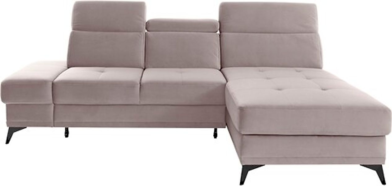 Home affaire Ecksofa »Cardiz L-Form« inkl.Kopfteilverstellung und Federkern günstig online kaufen