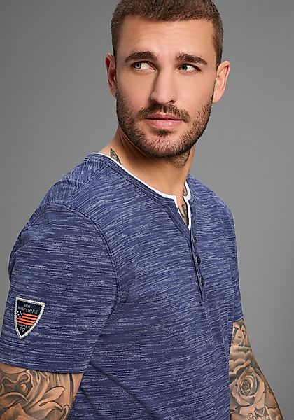 DELMAO Henleyshirt Neue Kollektion! mit Badge günstig online kaufen
