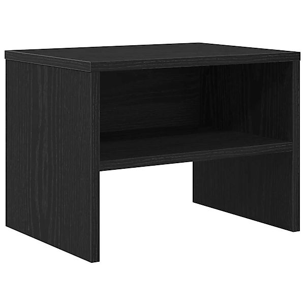 vidaXL Nachttisch Schwarz Eichen-Optik 40 x 40 x 30 cm Holzwerkstoff 875007 günstig online kaufen