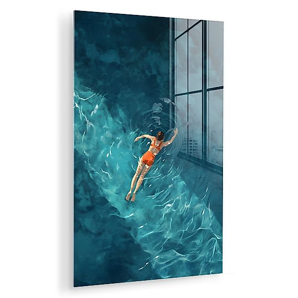 MuchoWow Acrylglasbild Frau - Wasser - günstig online kaufen