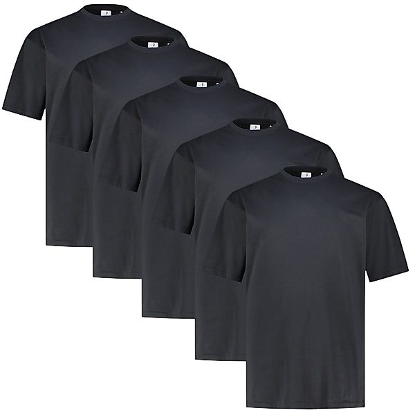 Pfundskerl 5er-Pack Basic T-Shirt Farbe schwarz Größe: 6XL günstig online kaufen