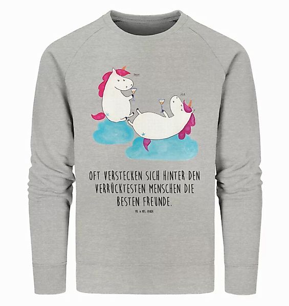 Mr. & Mrs. Panda Longpullover Größe XL Einhorn Sekt - Heather Grey - Gesche günstig online kaufen