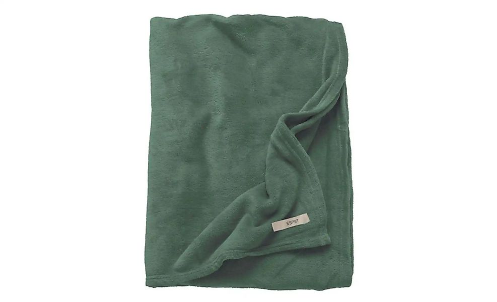 Esprit Plaid  Mellows ¦ grün ¦ Fleece ¦ Maße (cm): B: 150 Dekokissen & Deck günstig online kaufen