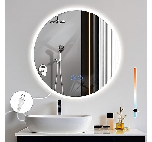 ZMH Badspiegel mit Beleuchtung Modern zimmerspiegel Dimmbar mit Touch-Schal günstig online kaufen