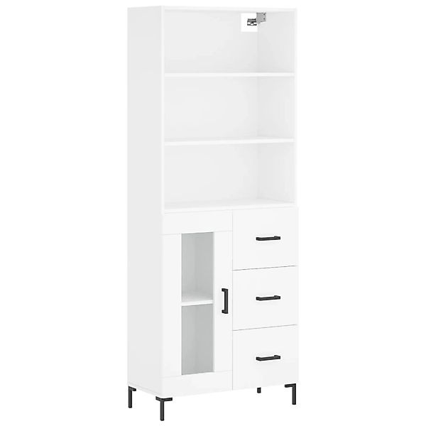 vidaXL Highboard Weiß 69,5x34x180 cm Holzwerkstoff 3189509 günstig online kaufen