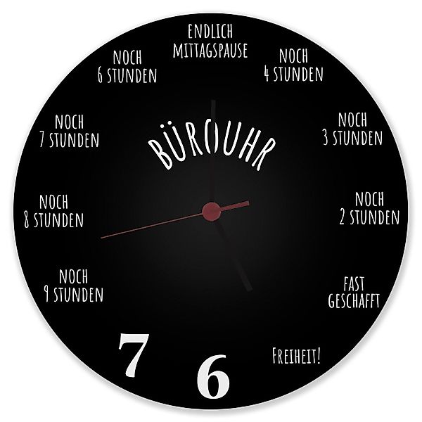 speecheese Wanduhr Bürouhr mit Feierabend Countdown günstig online kaufen
