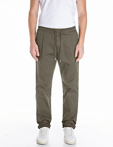 Replay Schlupfhose "Regular Fit" mit elastischem Bund günstig online kaufen
