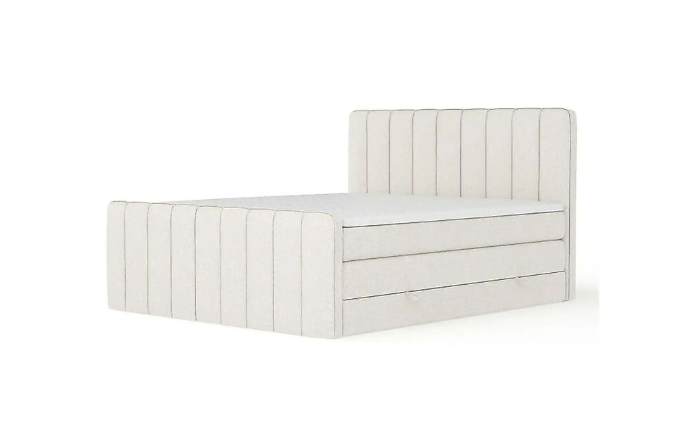 Boxspringbett mit Stauraum   ¦ beige ¦ Maße (cm): B: 184 H: 118 Betten > Ko günstig online kaufen
