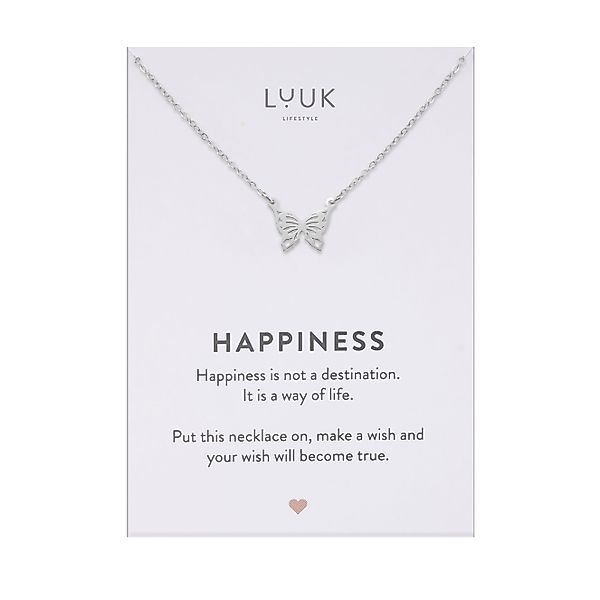 LUUK LIFESTYLE Kette mit Anhänger Schmetterling, günstig online kaufen