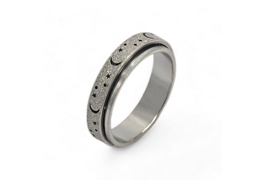 Eyecatcher Fingerring Anti Stress Fidget Ring Mond Sterne Anxiety Ring günstig online kaufen