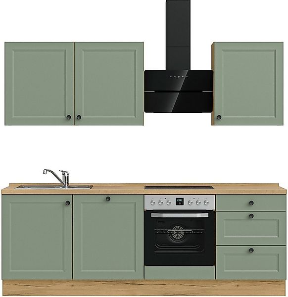 nobilia® Küchenzeile "Cascada II", vormontiert, Breite 240 cm, Ausrichtung günstig online kaufen