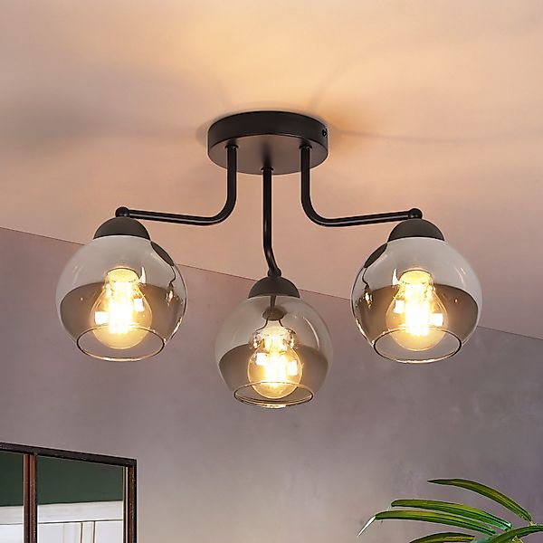 ZMH Deckenleuchte 3/5 flammig E27 Glas günstig online kaufen