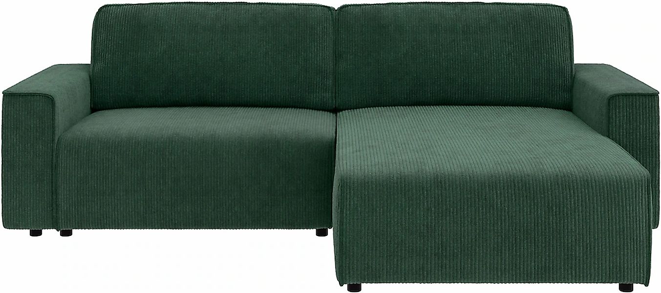 INOSIGN Ecksofa "Chance, Recamiere beidseitig montierbar, Schlaffunktion, B günstig online kaufen