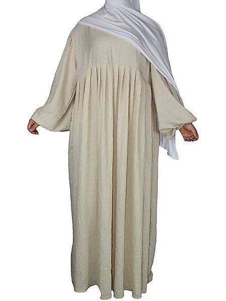 Aymasal Ballonkleid Oversized Ballonärmel Leinenabaya Aurora günstig online kaufen