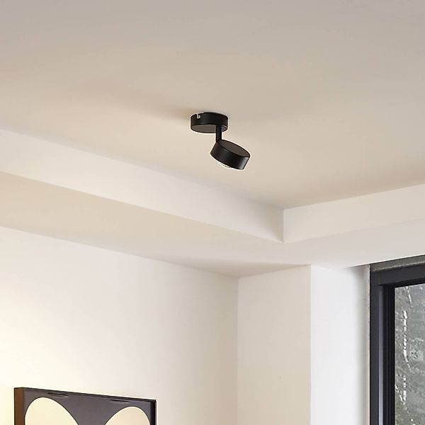 Lindby Deckenleuchte Jyla, 1-flammig, schwarz matt günstig online kaufen