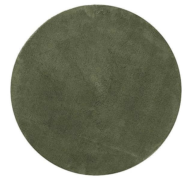 vidaXL Teppich Teppich HUARTE Kurzflor Weich und Waschbar Waldgrün Ø 80 cm, günstig online kaufen