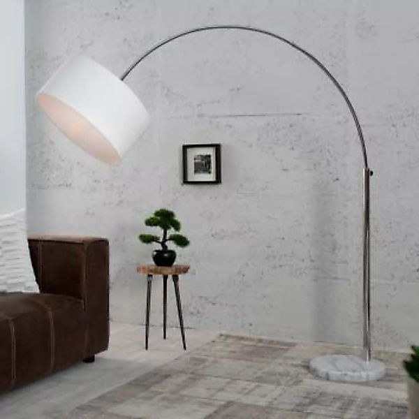 Stehlampe Weißer Schirm 170cm Lampe Wohnzimmer günstig online kaufen