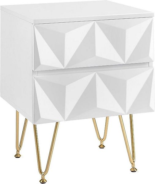 EUGAD Nachttisch (1-St), Nachtschrank mit 2 Schubladen günstig online kaufen