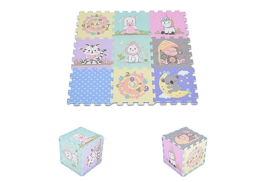 Moni Spielmatte Puzzlematte 9 teilig (9-St), Puzzleteppich Teilegröße 32 x günstig online kaufen