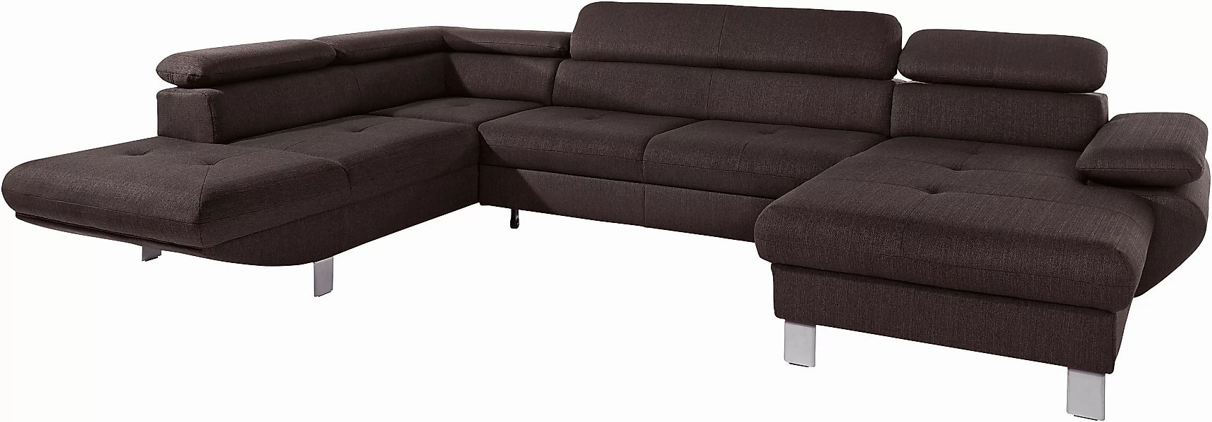 exxpo - sofa fashion Wohnlandschaft Vinci, U-Form, wahlweise mit Bettfunkti günstig online kaufen