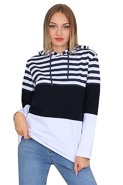 Bongual Kapuzensweatshirt Hoodie Farbblock Design mit günstig online kaufen
