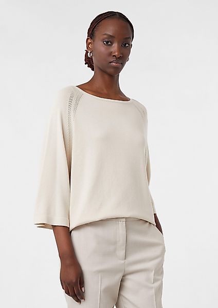 Comma 3/4 Arm-Pullover Ausgestellter Pullover aus günstig online kaufen