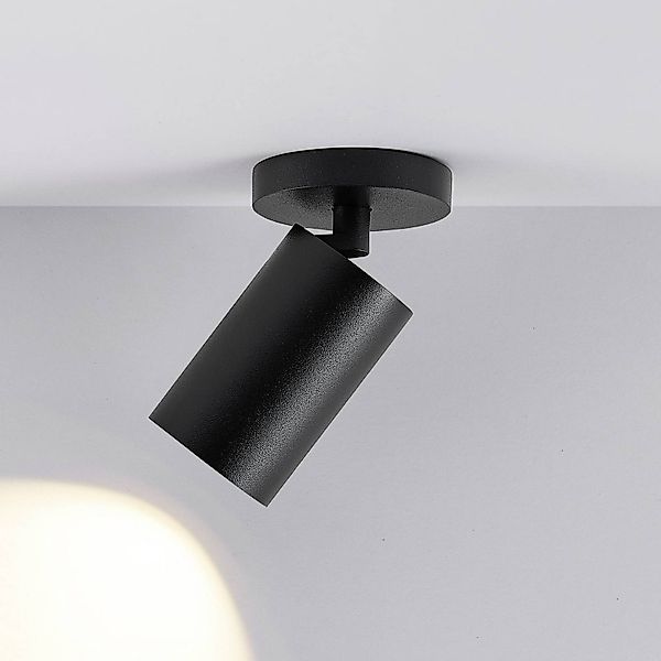 Deckenspot CAN TILT, schwarz, Ø 8 cm, 1-flammig, Metall GU10 günstig online kaufen