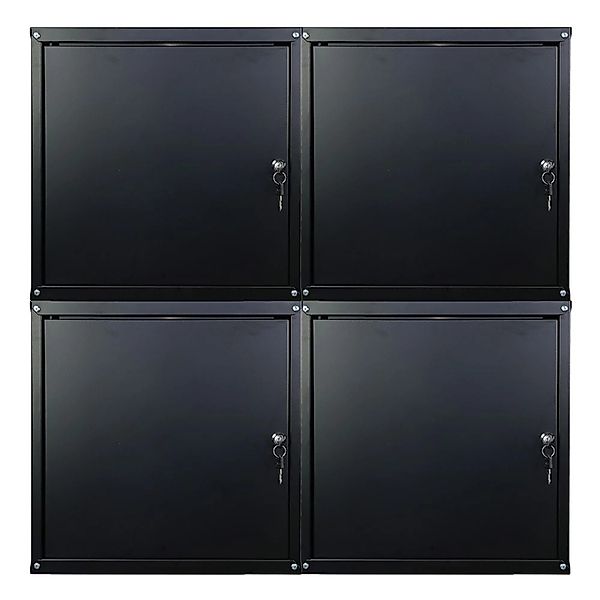 PROREGAL Mega Deal 4x Schließfachwürfel Cubic XL HxBxT 45 x 45 x 45 cm Schw günstig online kaufen