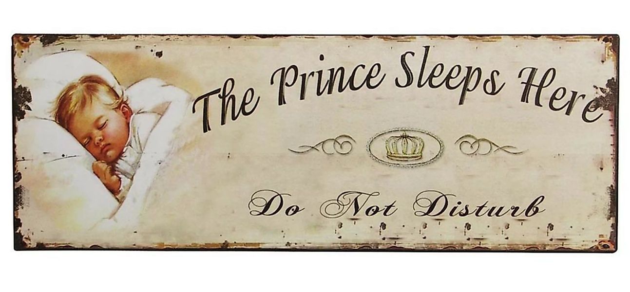 Blechschild The Prince Sleeps Here Vintage Dekoschild Bitte nicht stören 36 günstig online kaufen
