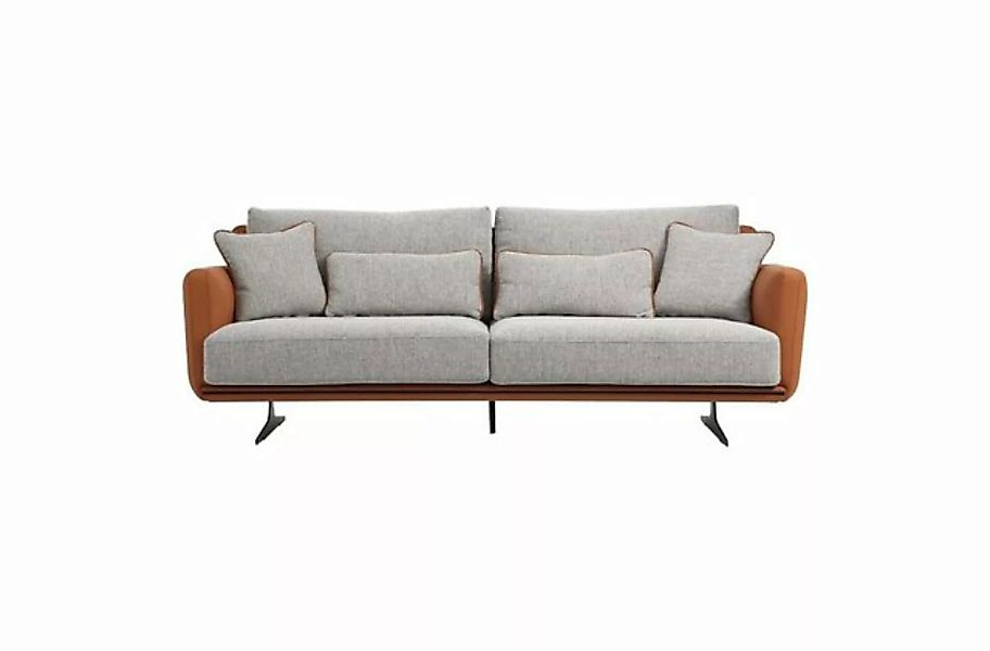 JVmoebel 2-Sitzer Zweisitzer Sofa 2 Sitzer Stoff Orange Modern Design Wohnz günstig online kaufen