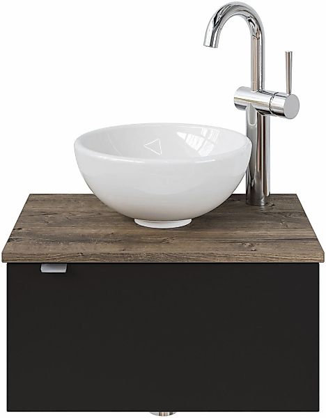 Saphir Waschtisch "Serie 6915 Waschschale mit Unterschrank für Gästebad, Gä günstig online kaufen