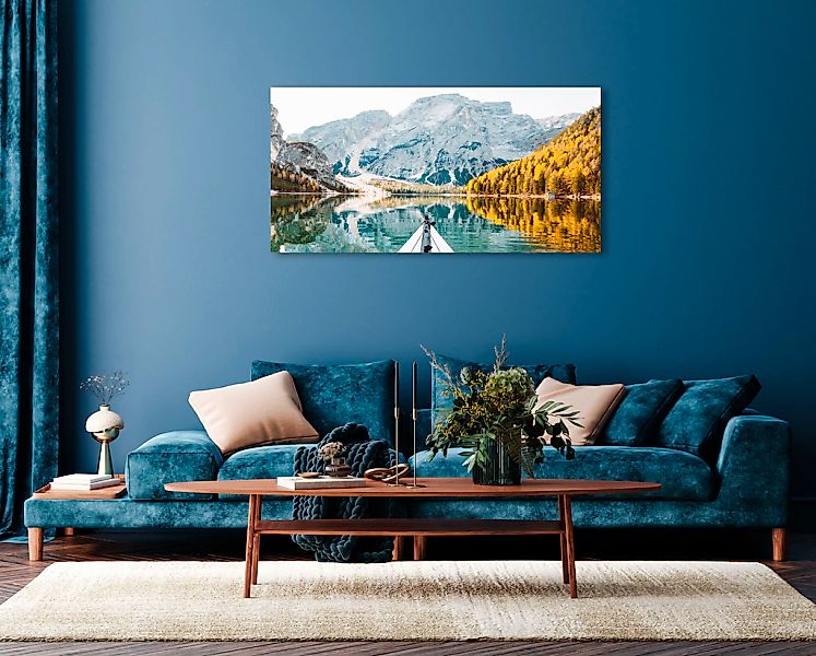 queence Acrylglasbild "Echo", Landschaft-Seelandschaft-Berge-Berge & Alpenb günstig online kaufen