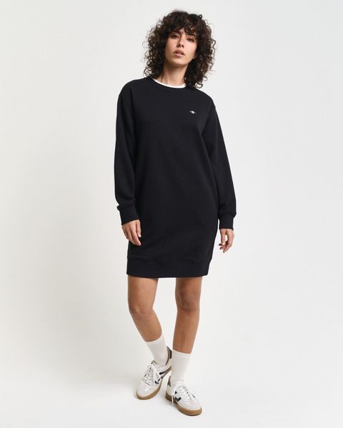 Gant Sweatkleid "SHIELD C-NECK SWEAT DRESS" Shield Sweatkleid mit Rundhalsa günstig online kaufen
