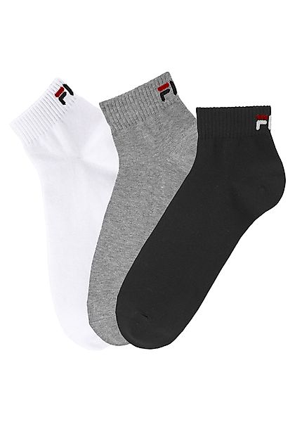 Fila Kurzsocken, (3er Pack), mit Logostickerei günstig online kaufen