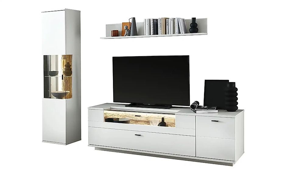uno Wohnkombination  Sarbonne ¦ grau ¦ Maße (cm): B: 240 H: 199 T: 50.0 Kom günstig online kaufen